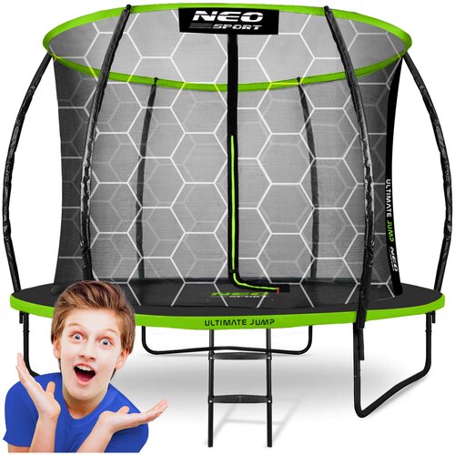 Janshop Vrtni trampolin profiliran 8ft/252cm z neo-športnim notranjim mrežam, (21208909) Cene