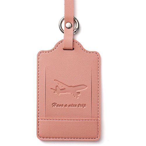 INF Komplet 5 usnjenih oznak za prtljago Pink, (21872448) Slike