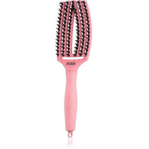 Olivia Garden Fingerbrush Boar & Nylon krtača za lase z najlonskimi in prašičjimi ščetinami 1 kos Cene