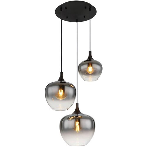Globo Viseća svjetiljka Maxy (40 W, &amp;Oslash; x V: 480 x 1.200 mm, Opremljena s tri sjenila, E27) Slike