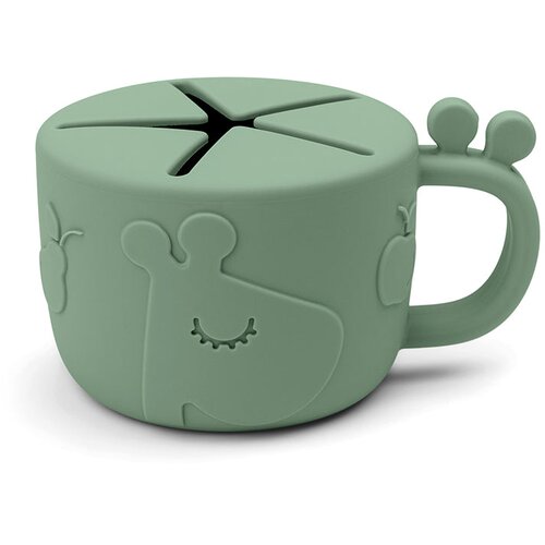 Done By Deer silikonska zdjelica za grickalice peekaboo raffi green Cijene
