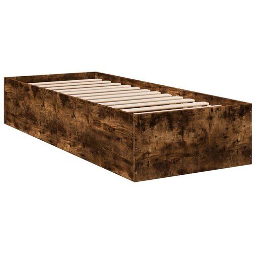 VidaXL okvir za krevet boja hrasta 100 x 200 cm konstruirano drvo Slike