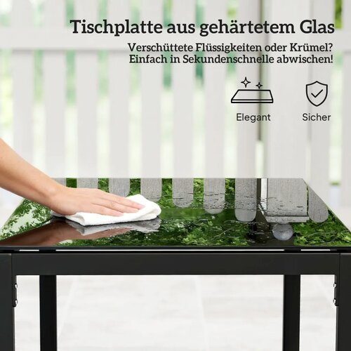 Bistro set od ratana 3 dijela 2 stolice stolić za kavu i jastuci svijetlosivi Slike
