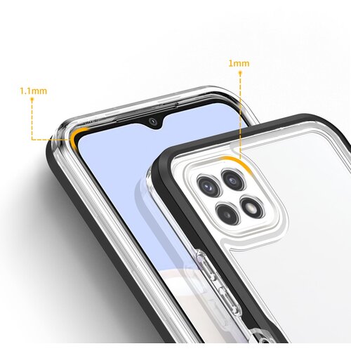  Prozoren ovitek Hybrid Armor za Samsung Galaxy A22 5G Slike