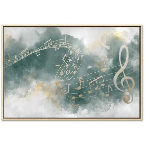  Slika - Melody of the Psalm (1 Part) Wide 90x60 U prirodnom drvenom okviru Slike