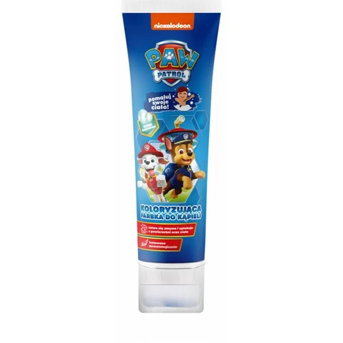 Nickelodeon Paw Patrol Coloring Bath Paint pena za kopel za otroke Blue Bubble Gum 150 ml