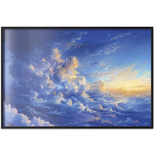  Plakat When the Sky Becomes Canvas: A Masterpiece of Nature in the Clouds 30x21 Crni okvir Slike