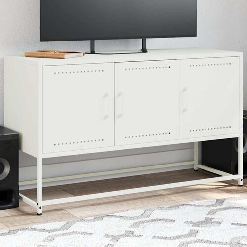 TV ormarić bijeli 100,5 x 39 x 60,5 cm čelični Cijene