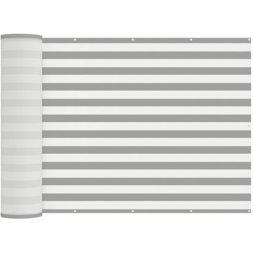 vidaXL Zaslon za privatnost na balkonu 200 x 800 cm - Svijetlosiva i bijela 200 x 800 cm Cene