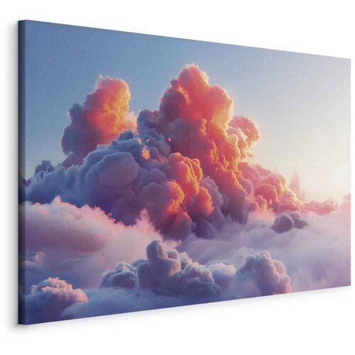  Slika - Twilight Spectacle: Clouds in Shades of Pink and Violet 90x60 Cijene