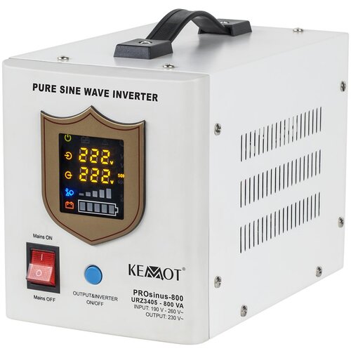 Kemot PROsinus-800 emergency power supply unit &amp;ndash; a pure sine wave inverter with a 12V charging function, 230V, 800VA /500W Slike