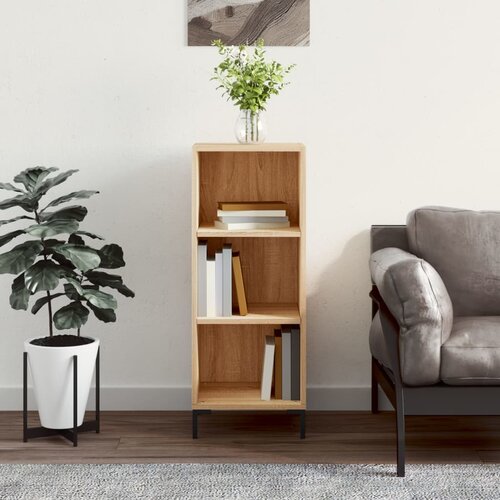 vidaXL Komoda sonoma hrast 34,5x32,5x90 cm inženirski les Cene