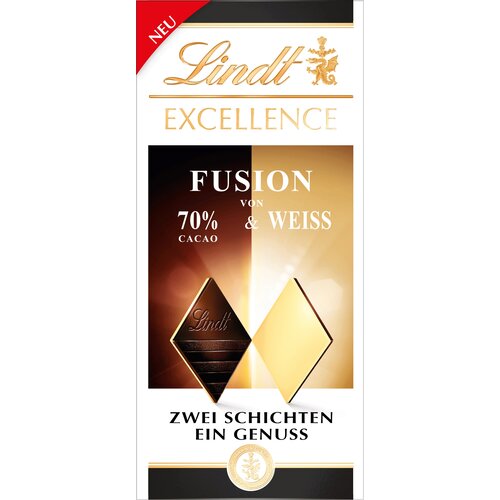 Lindt Čokolada Excellence Fusion - 70 % bela - 100 g Cene