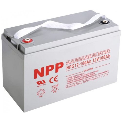 NPP NPG12V-100Ah T16 Gel baterije 330x171x214x220, Sive Slike