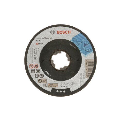 Bosch Rezne ploče Standard for Metal X-LOCK s udubljenim sredi&scaron;tem prečnika 22,23 mm, za male ugaone brusilice 2608619781 Cene