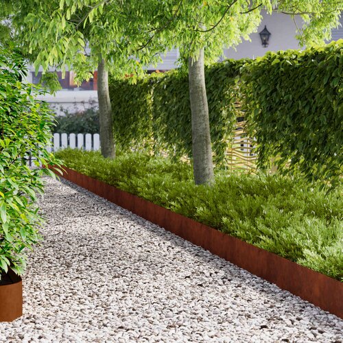  Ograda oko Travnjaka 10 pcs 102 x 15 x 4 cm Čelik Rđa Cijene