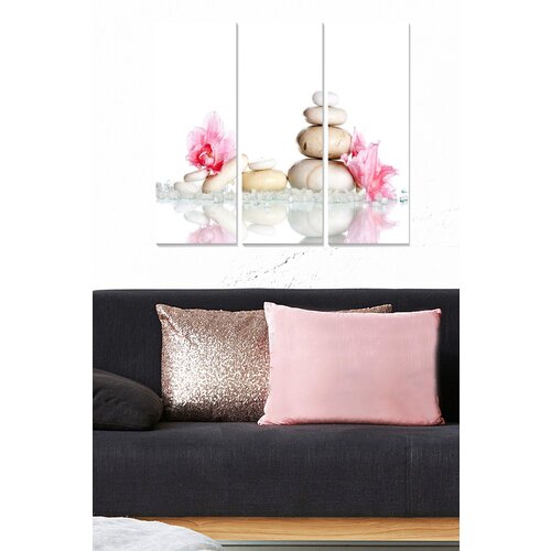 Wallity MDF131873009 multicolor decorative mdf painting (3 pieces) Cene