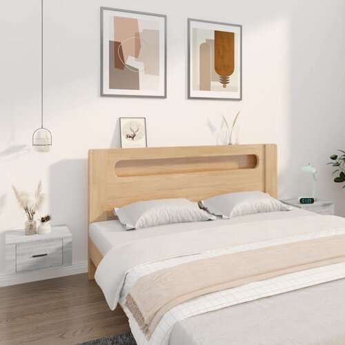 The Living Store Stenska nočna omarica 2 kosa siva sonoma 50x36x25 cm - Stenska Nočna Omarica, (21421032) Slike