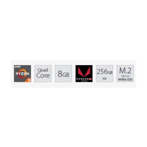 Racunar PC AMD OFFICE računar Ryzen 3 3200G 8GB 256GB Slike