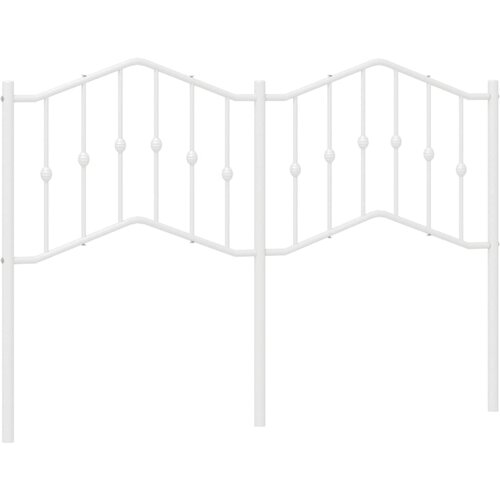 vidaXL Kovinsko vzglavje belo 150 cm, (21054977) Cene