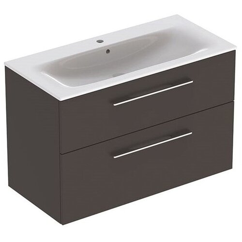 Geberit selnova square 1000 ormarić sa lavaboom 2 fioke lava mat Slike