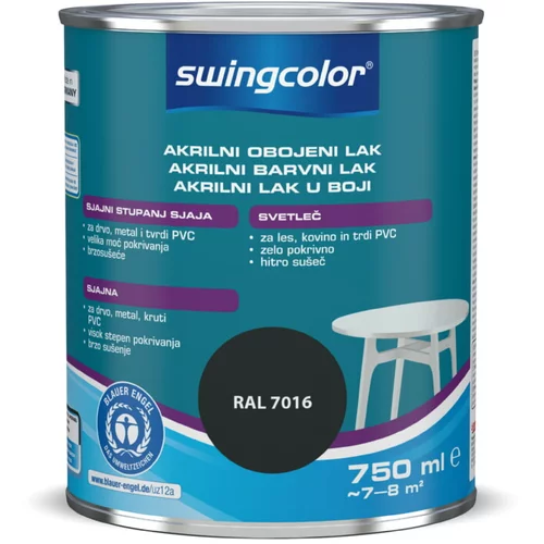 SWINGCOLOR Akrilni barvni lak Swingcolor (antracit, sijaj, 750 ml)