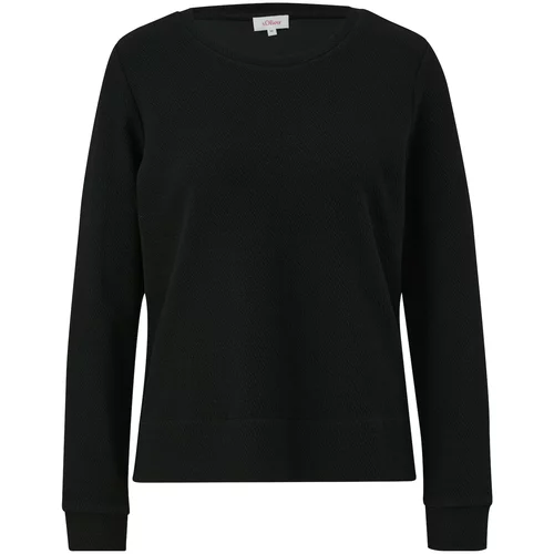 s.Oliver Sweater majica crna