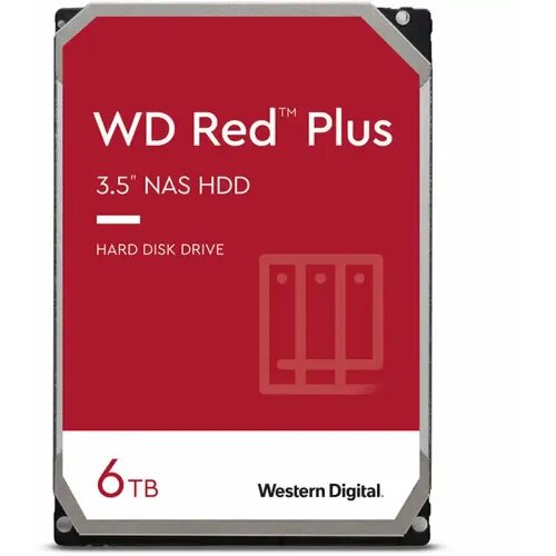 Western Digital WD Red Plus 6TB SATA 6Gb/s 3.5inch 258MB cache internal HDD Bulk Cene