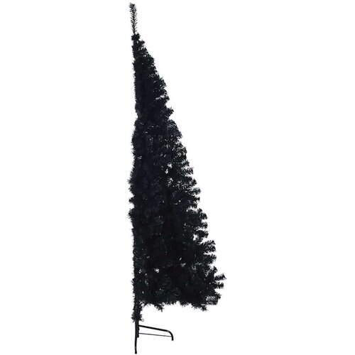 VidaXL Umjetno predsvijetljeno božićno drvce Crna 210 cm PVC Slike