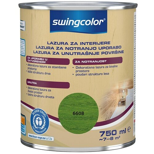 SWINGCOLOR Lazura za zaštitu drva (Zelene boje, 750 ml, Na bazi vode) Cijene