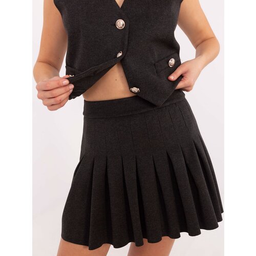 Italy Moda Skirt-DHJ-SD-A8791.32-dark gray Slike