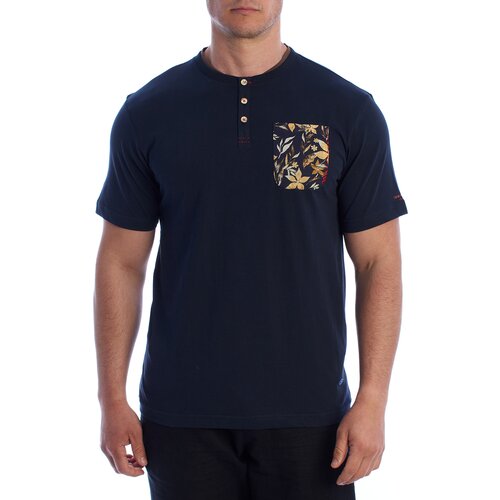 In My Hood Majice s kratkimi rokavi HS24MTS09-NAVY Modra Slike