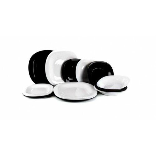 luminarc-carine white&black servis 1 ( N1489 ) Slike