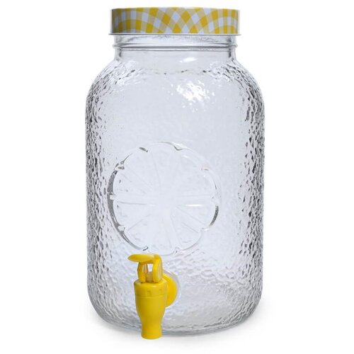 Mhome Vrč s pipo in pokrovom Limona 3,75L / steklo, plastika, (5000198815) Slike