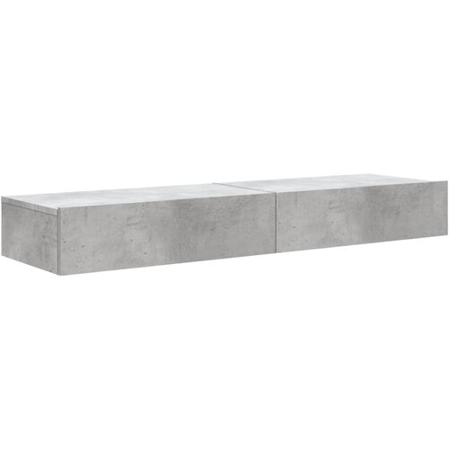  ormarići s LED svjetlima 2 kom Siva betona 60x35x15,5 cm Slike