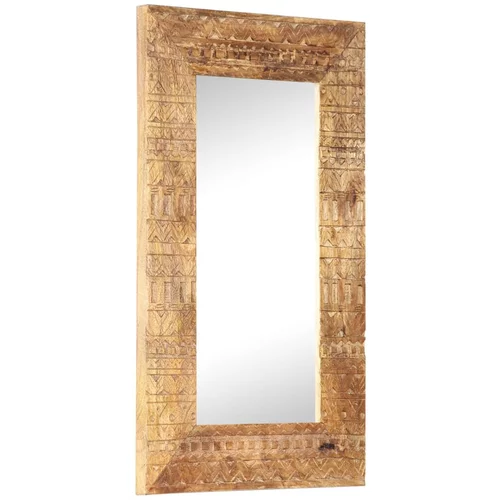  Ručno izrezbareno ogledalo 80 x 50 x 11 cm masivno drvo manga