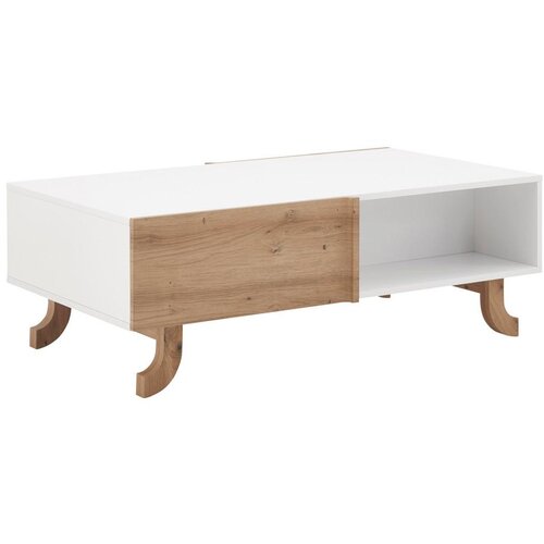 Bessagi Home klubska miza vira, bela, barva bora Slike