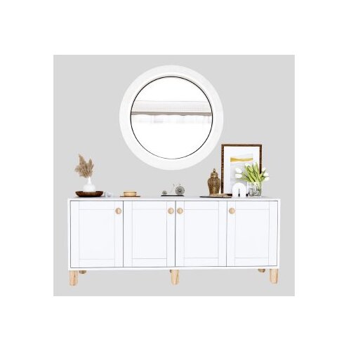 Hanah home konzolni sto Natura 1600-69, 180x75x40 cm, Beli Slike