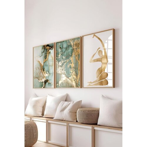 WALLXPERT &Ccedil;-300737 - 3040 multicolor dekorativni set slika (3 komada) Cene