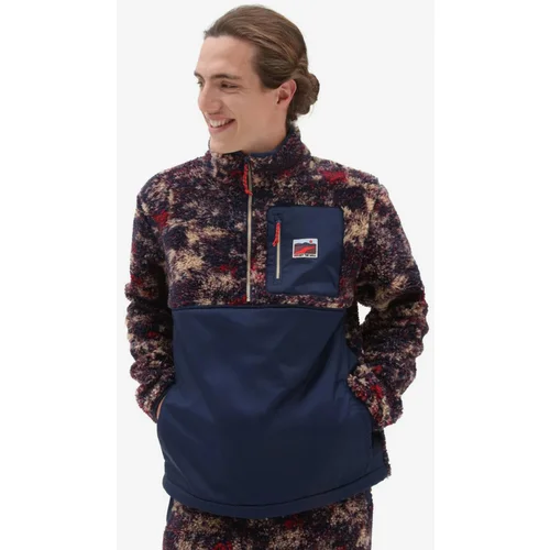 Vans Outdoor Club Quarter Zip Pulover Modra