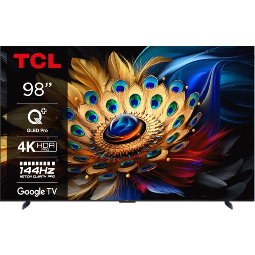 Tcl 98"C655 4K QLED TVGoogle TV; QLED pro; 144HZMotion clarity pro; HDMI 2.1; 2.1 ONKYO Cijene