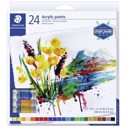 Staedtler Vodene akrilne barve Design Journey, 24 kosov Slike