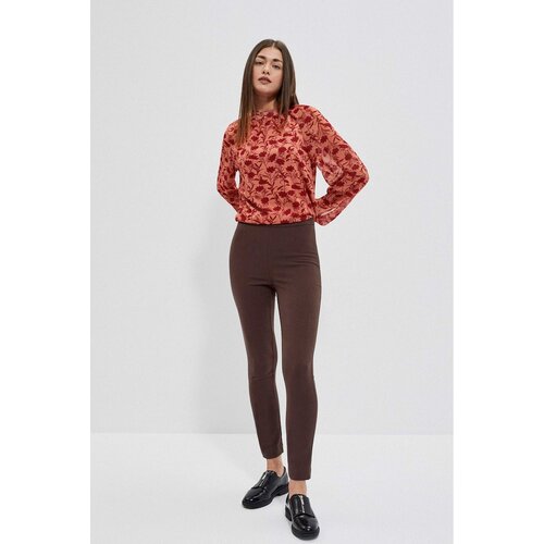 Moodo Plain pants - brown Cene
