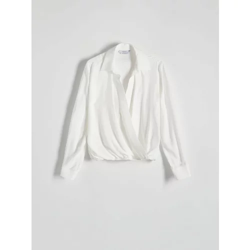 Reserved - Bluza na preklop - bijela