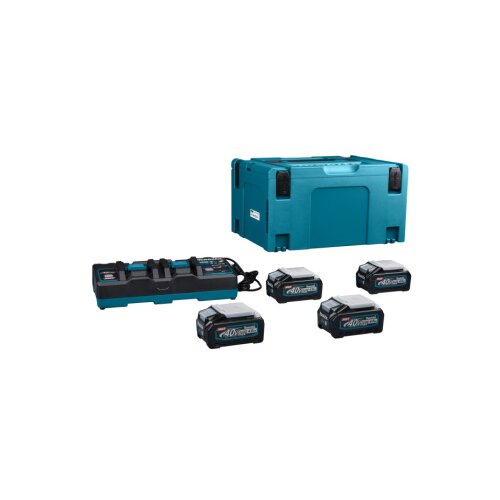 Makita set punjač i 4 baterije xgt u makpac koferu DC40RB,BL4040x4 191U28-6 Slike