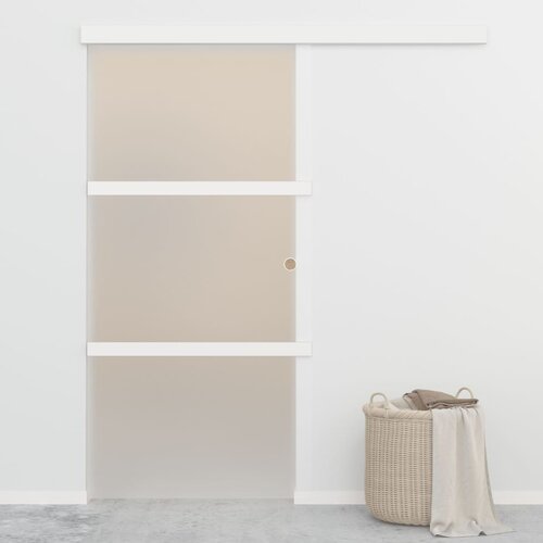 In Drsna vrata z mehkimi blokadami ESG steklo in aluminij 90x205cm Cene