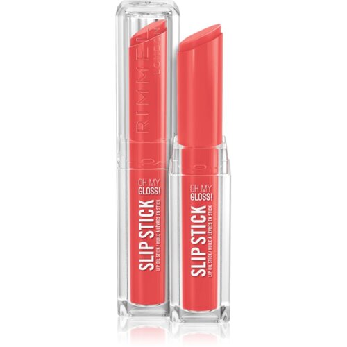 Rimmel London Stay Glossy &amp;scaron;minka z ble&amp;scaron;čečim fini&amp;scaron;em za ustnice odtenek POPPY 3.4 g Slike