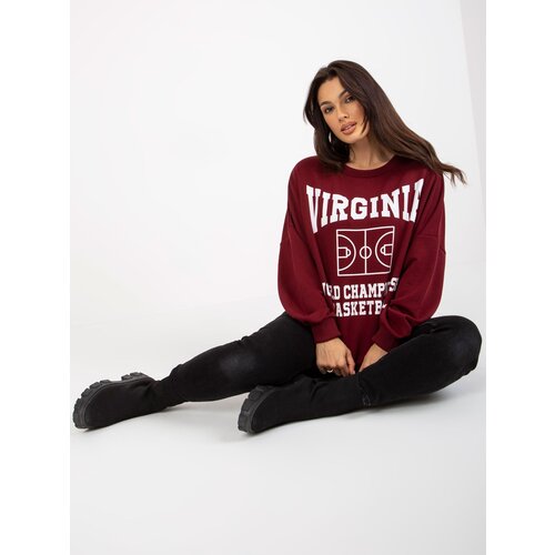 FANCY Sweatshirt-FA-BL-8137.76P-burgundy Slike