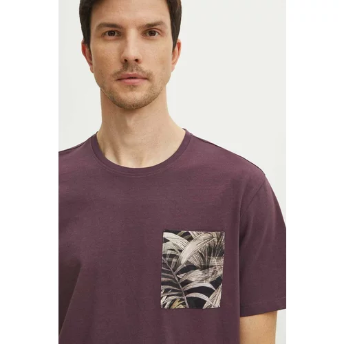 Medicine Bombažna kratka majica moški, vijolična barva