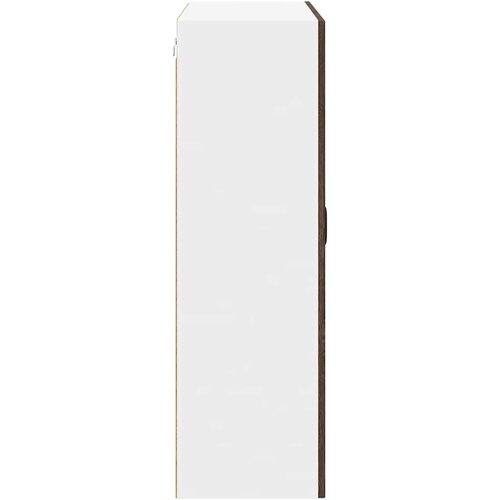  Zidni stakleni ormarić Lucca Smeđi hrast 80 x 31 x 100 cm Slike